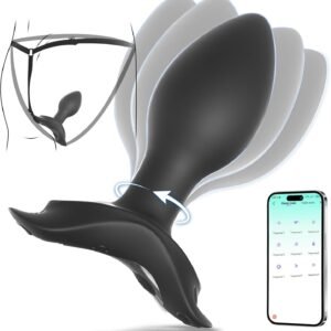 Plug Anal de Silicona con Rotación y Control por App