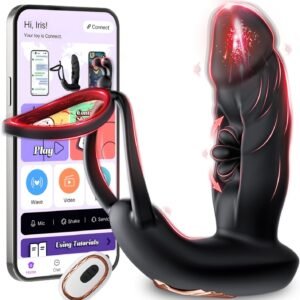 Vibrador Anal con Movimiento de Dedo y 10x10 Modos y Control por App