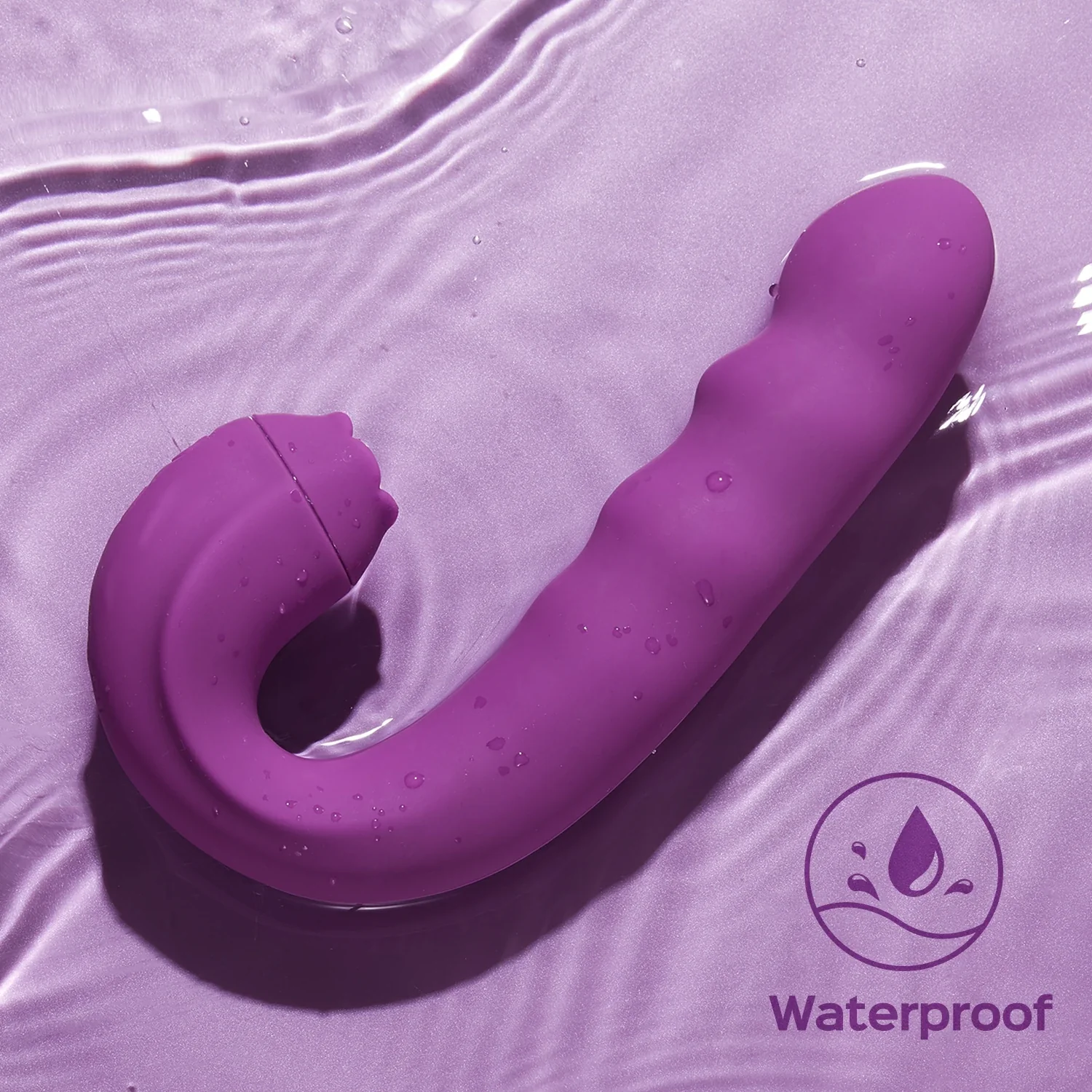 Lamedor de Clítoris y Vibrador de Punto G con Cabezal Giratorio - Image 4