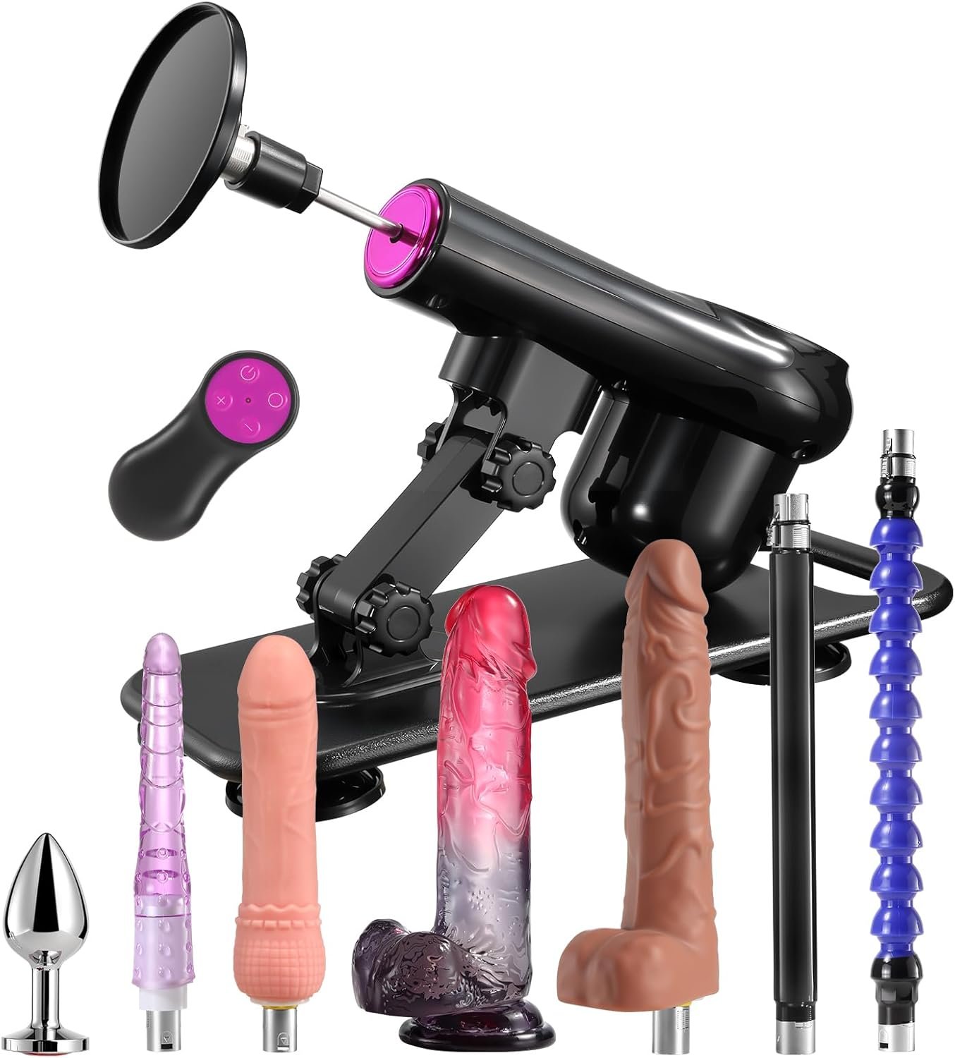 Máquina Sexual Eléctrica de Empuje Automática con 8 Accesorios y Ángulo Ajustable - Image 5