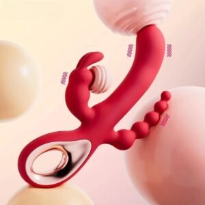 Vibrador de Conejo de Triple Estimulación — Clítoris, Punto G y Anal