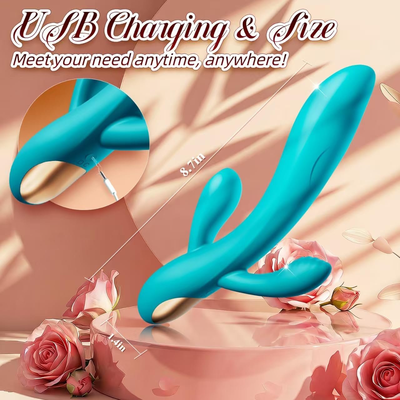 Vibrador de Conejo 3 en 1 de Silicona Flexible - Image 4