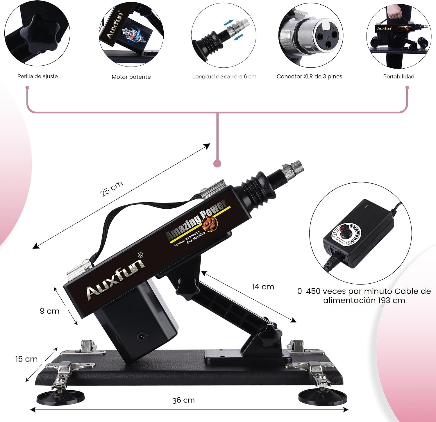 Máquina Sexual de Empuje Automática — 7 Accesorios Incluidos - Image 4