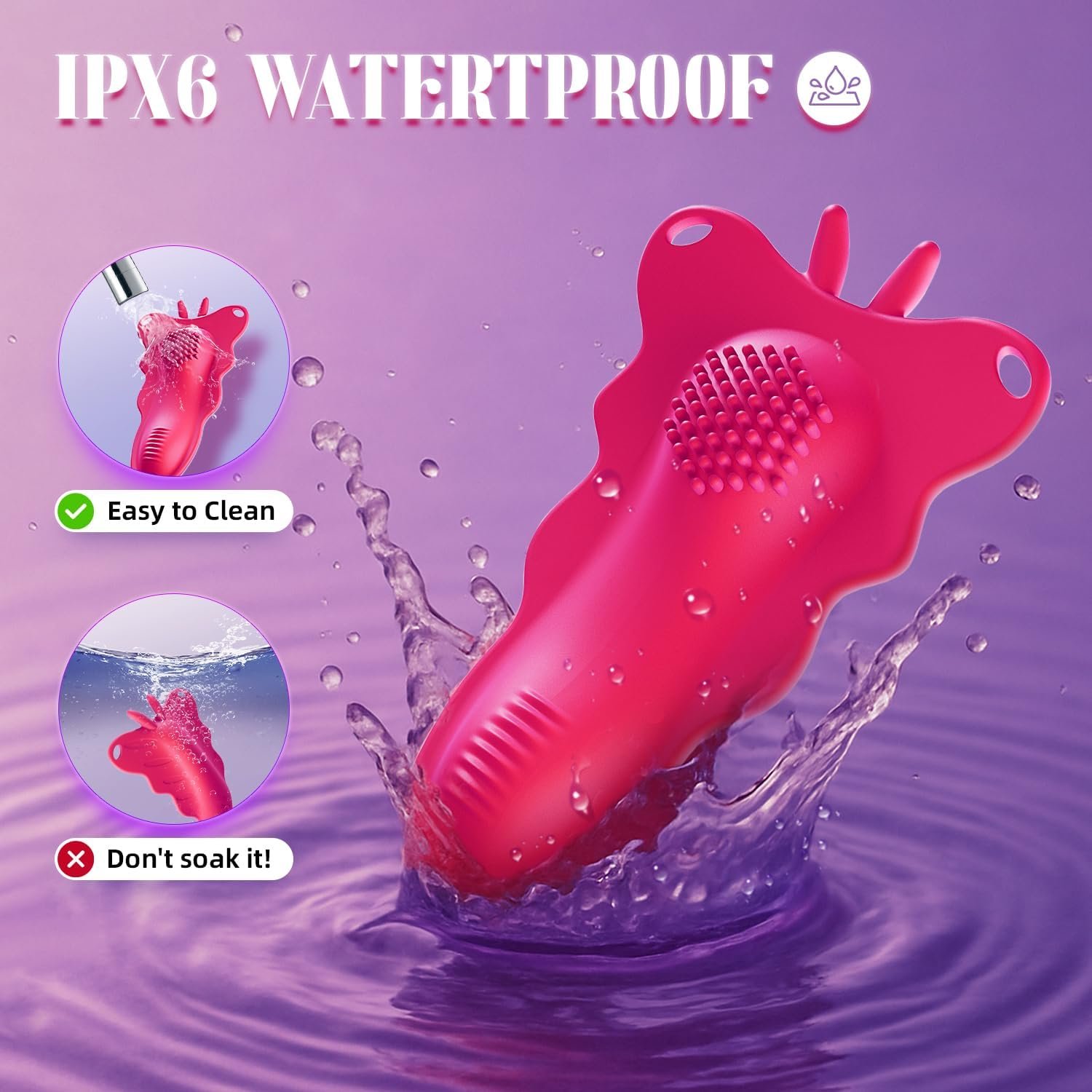Vibrador de Mariposa Portátil con Control por App y 9 Modos de Vibración
