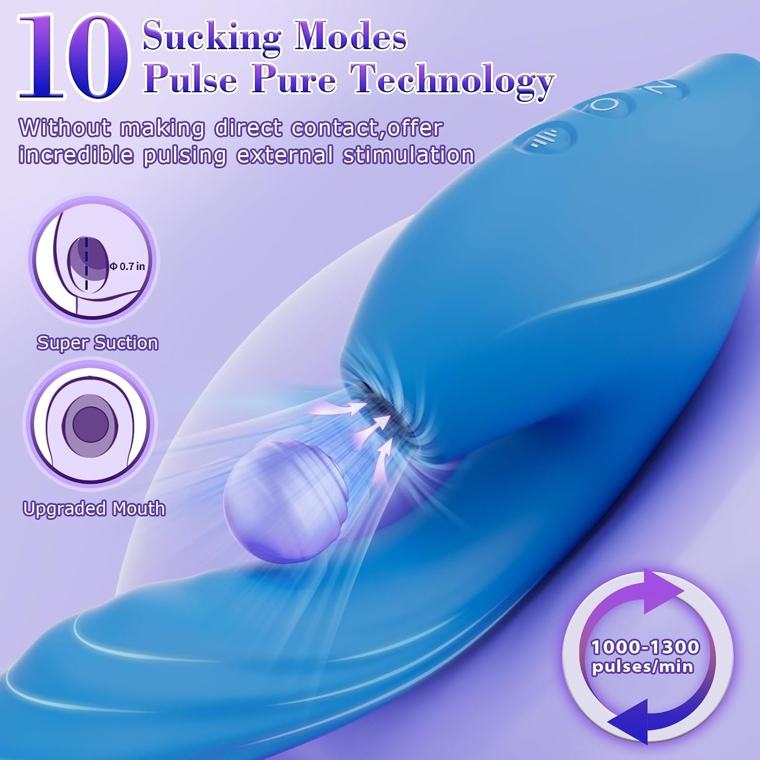 Vibrador de Conejo con Succionador — 10 Modos de Succión y 7 de Empuje - Image 5