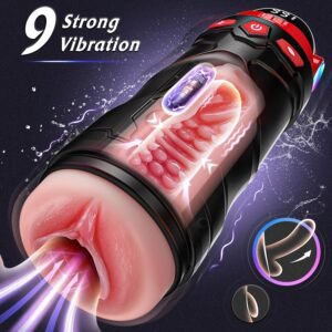Masturbador Masculino Recargable con 2 Mangas Realistas Intercambiables