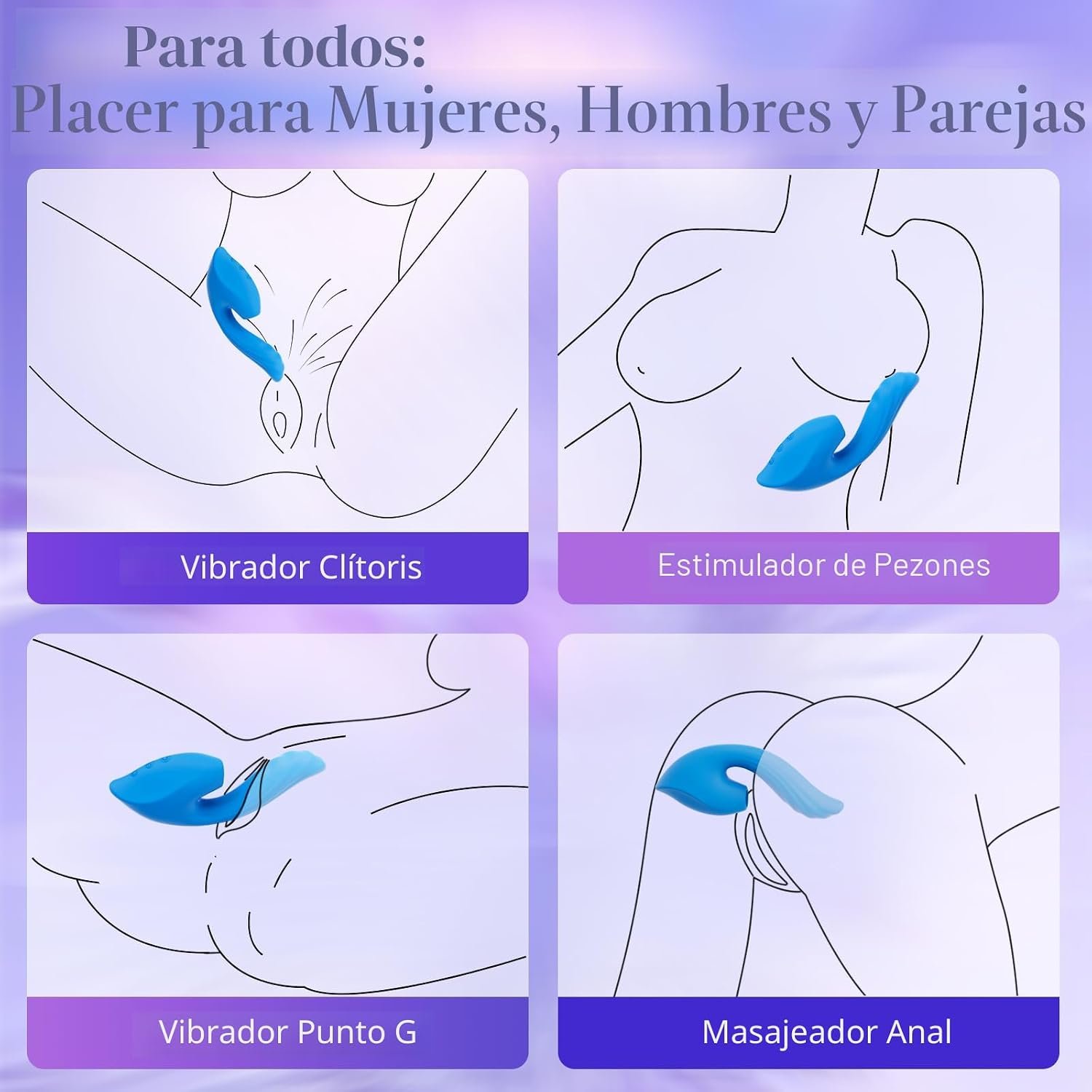 Vibrador de Conejo con Succionador — 10 Modos de Succión y 7 de Empuje - Image 2