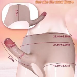 Arnés Pegging con Dildo Integrado y Aberturas de Estimulación Dual