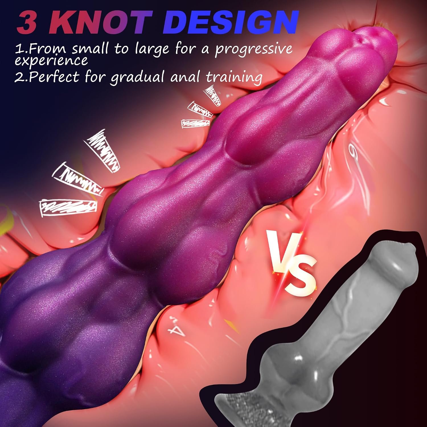Dildo Fantasia Monstruo de Silicona XL con Ventosa 26cm - Image 2