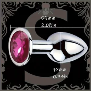 Mini Plug Anal de Acero Inoxidable con Joya — Principiantes