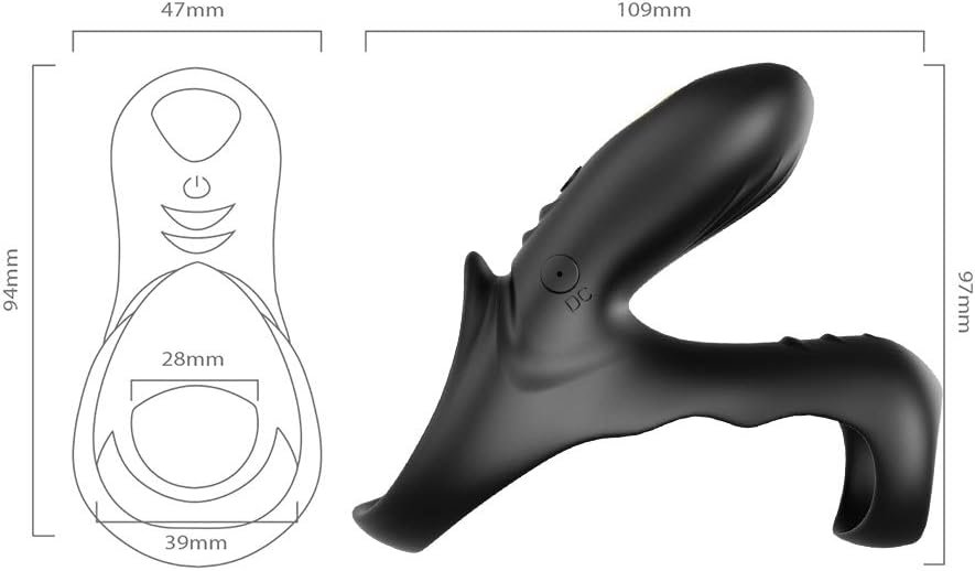 Anillo Vibrador de Doble Aro con Control Remoto — Estimulador de Clítoris - Image 5