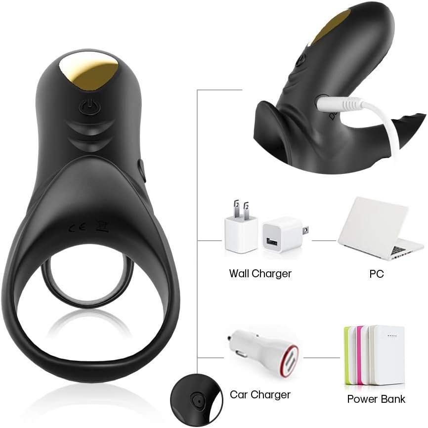 Anillo Vibrador de Doble Aro con Control Remoto — Estimulador de Clítoris - Image 4