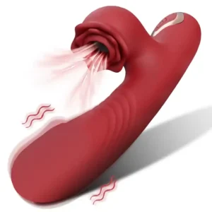 Vibrador y Succionador 2 en 1 Recargable USB - 10 modos de vibración