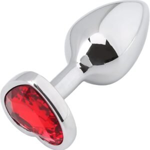 Plug Anal de Acero Inoxidable con Joya XL forma de corazon — Expertos