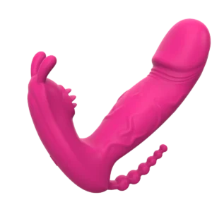 Vibrador Triple de Conejo, Clítoris, Punto G y Anal Recargable — Control por App