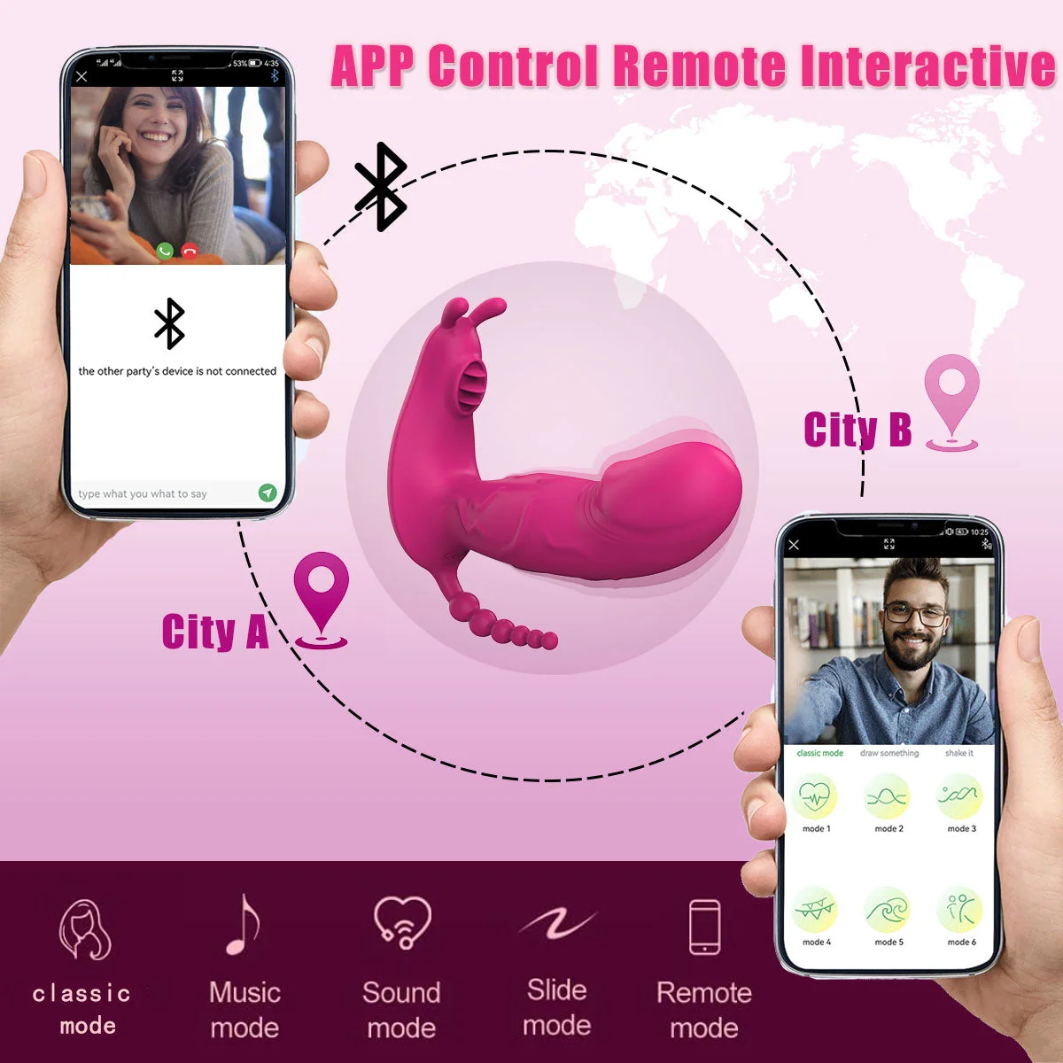 Vibrador Triple de Conejo, Clítoris, Punto G y Anal Recargable — Control por App - Image 4