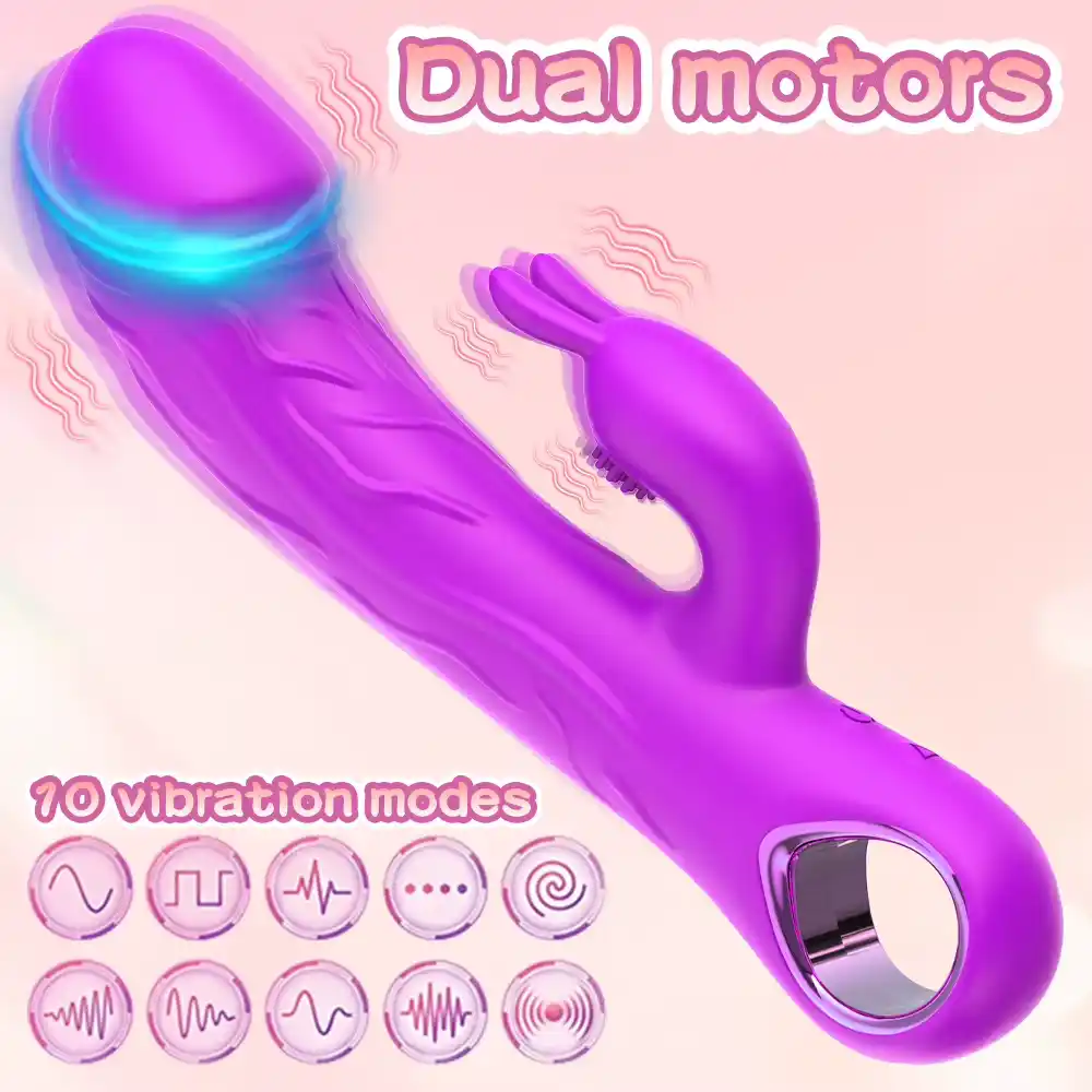 Vibrador de Conejo con Doble Motor para Clítoris y Punto G — 10 Modos de Vibración - Image 4