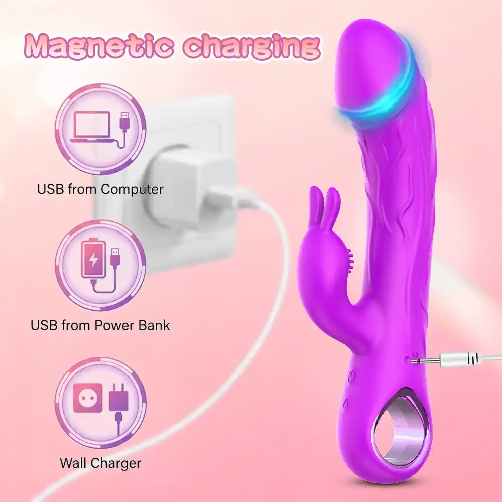 Vibrador de Conejo con Doble Motor para Clítoris y Punto G — 10 Modos de Vibración - Image 3