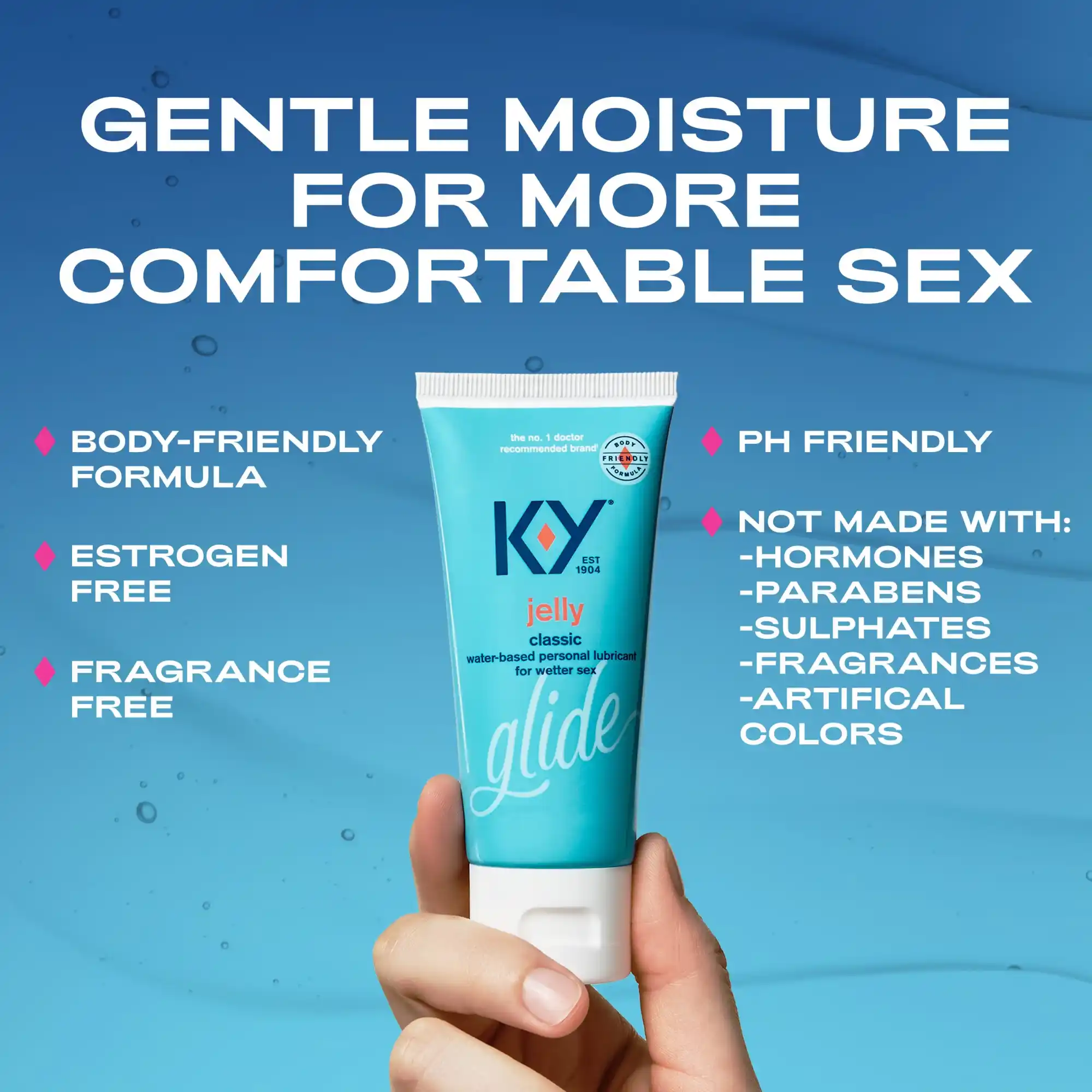 KY Gel Lubricante Íntimo a Base de Agua (57 ml) — Extra Espeso y Suave