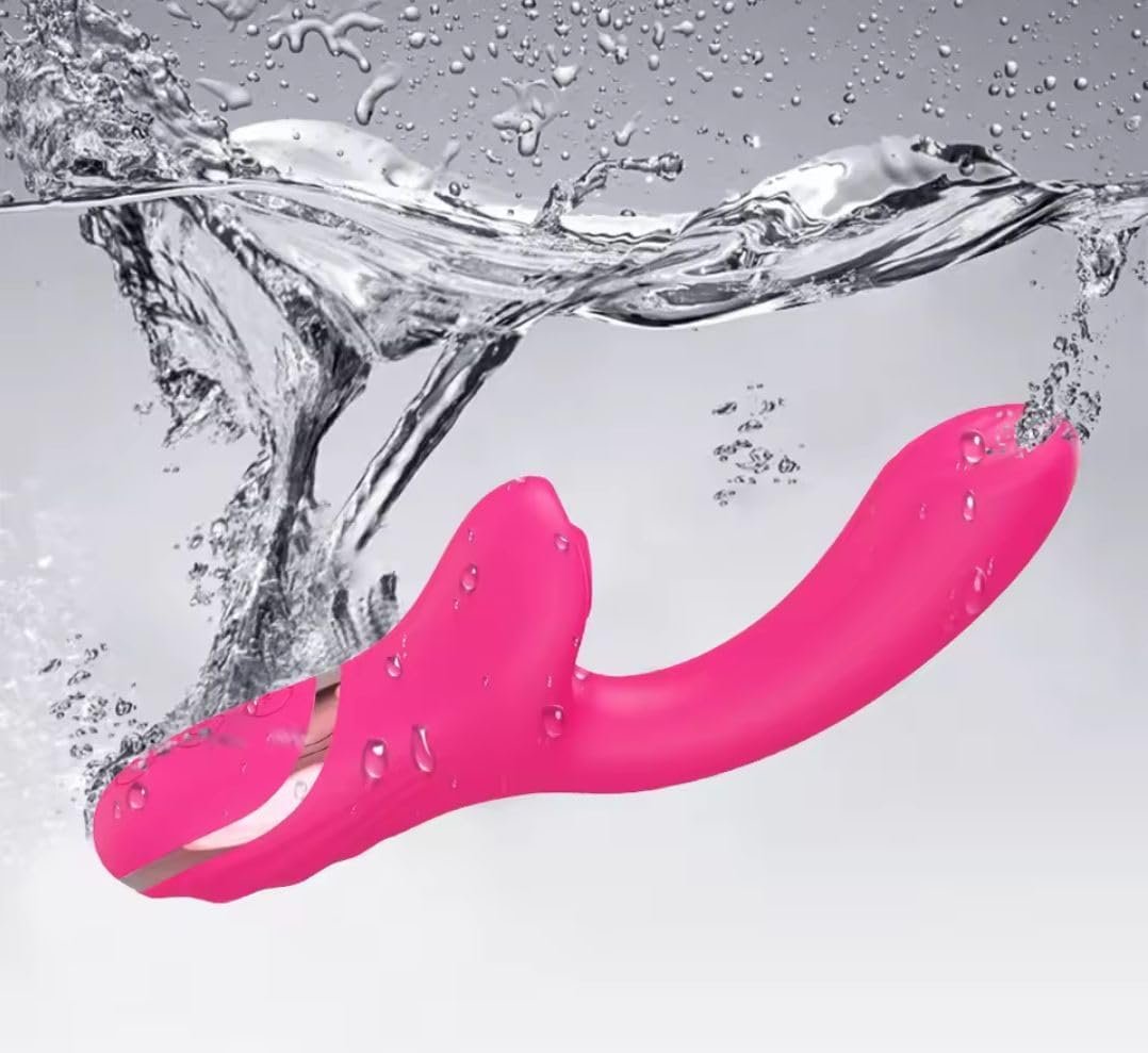 Vibrador con Succionador Recargable 22 cm — Carga Magnética USB - Image 4